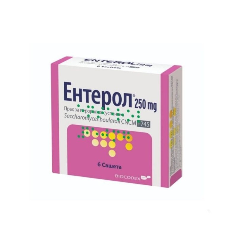 BIOCODEX ENTEROL / ЕНТЕРОЛ 250МГ САШЕТА Х6 BIOCODEX ENTEROL / ЕНТЕРОЛ 250МГ САШЕТА Х6