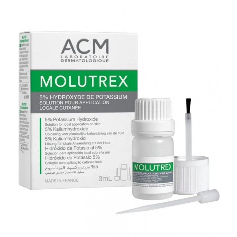 ACM MOLUTREX MOLLUSCUM CONTAGIOSUM 5% / КАЛИЕВА ОСНОВА ЗА ЛЕЧЕНИЕ НА МОЛУСКИ 3МЛ ACM MOLUTREX MOLLUSCUM CONTAGIOSUM 5% / КАЛИЕВА ОСНОВА ЗА ЛЕЧЕНИЕ НА МОЛУСКИ 3МЛ