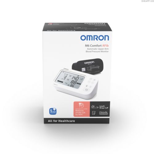 OMRON / M6 COMFORT AFIB / ОМРОН АВТОМАТИЧЕН АПАРАТ ЗА КРЪВНО НАЛЯГАНЕ НАД ЛАКЪТ OMRON / M6 COMFORT AFIB / ОМРОН АВТОМАТИЧЕН АПАРАТ ЗА КРЪВНО НАЛЯГАНЕ НАД ЛАКЪТ