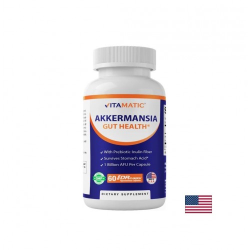 VITAMATIC AKKERMANSIA GUT HEALTH / АКЕРМАНСИЯ МУЦИНИФИЛА + ИНУЛИН КАПС X 60 VITAMATIC AKKERMANSIA GUT HEALTH / АКЕРМАНСИЯ МУЦИНИФИЛА + ИНУЛИН КАПС X 60