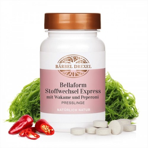 BARBEL DREXEL / BELLAFORM STOFFWECHSEL EXPRESS MIT WAKAME UND PEPERONI / БЪРЗ МЕТАБОЛИЗЪМ С УАКАМЕ И ЛЮТ ЧЕРВЕН ПИПЕР ТАБЛ. X120