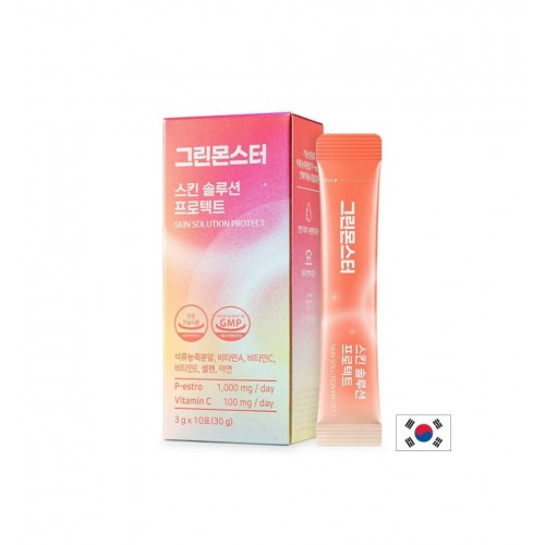 GREEN MONSTER SKIN SOLUTION PROTECT / ЕЛАГОВА КИСЕЛИНА + ВИТАМИНИ A, C, E ЗА СИЯЙНА КОЖА 10 САШЕТА GREEN MONSTER SKIN SOLUTION PROTECT / ЕЛАГОВА КИСЕЛИНА + ВИТАМИНИ A, C, E ЗА СИЯЙНА КОЖА 10 САШЕТА
