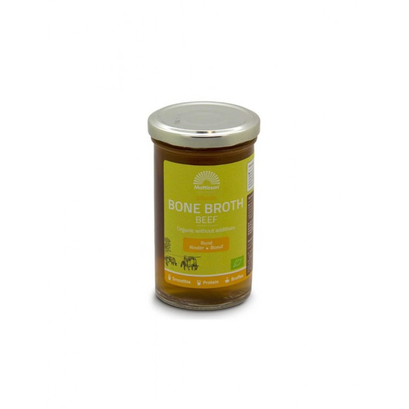 MATTISSON HEALTHSTYLE / ORGANIC BEEF BONE BROTH / БИО ГОВЕЖДИ КОСТЕН БУЛЬОН 240МЛ