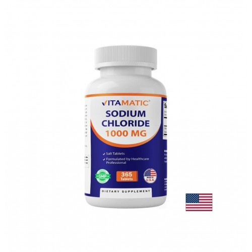 VITAMATIC SODIUM CHLORIDE / НАТРИЕВ ХЛОРИД ЕЛЕКТРОЛИТЕН БАЛАНС И ХИДРАТАЦИЯ 1000 МГ ТАБЛ. X 365