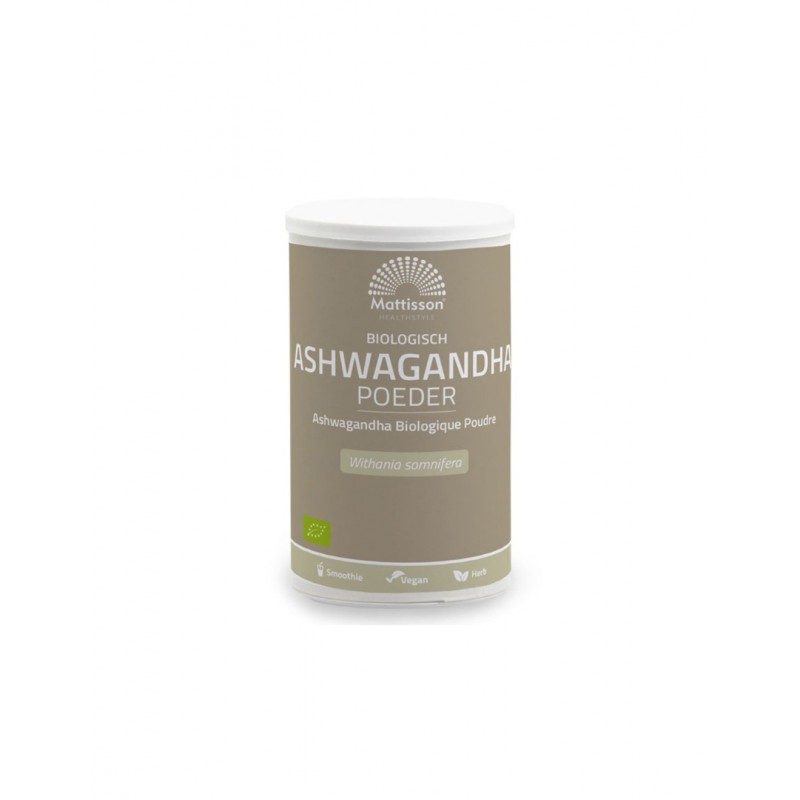 MATTISSON HEALTHSTYLE / BIOLOGISCH ASHWAGANDHA POEDER / БИО АШВАГАНДА ПРАХ 200ГР MATTISSON HEALTHSTYLE / BIOLOGISCH ASHWAGANDHA POEDER / БИО АШВАГАНДА ПРАХ 200ГР