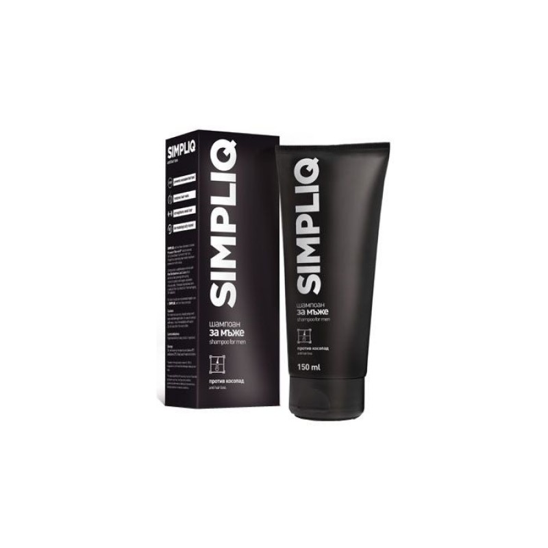 AFLOFARM SIMPLIQ SHAMPOO FOR MEN / СИМПЛИК ШАМПОАН ЗА МЪЖЕ ПРОТИВ КОСОПАД 150МЛ