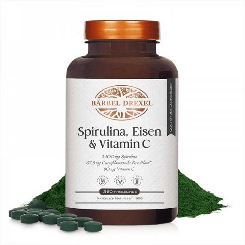 BARBEL DREXEL / SPIRULINA, EISEN, VITAMIN C / СПИРУЛИНА, ЖЕЛЯЗО И ВИТАМИН C ТАБЛ. X360 BARBEL DREXEL / SPIRULINA, EISEN, VITAMIN C / СПИРУЛИНА, ЖЕЛЯЗО И ВИТАМИН C ТАБЛ. X360
