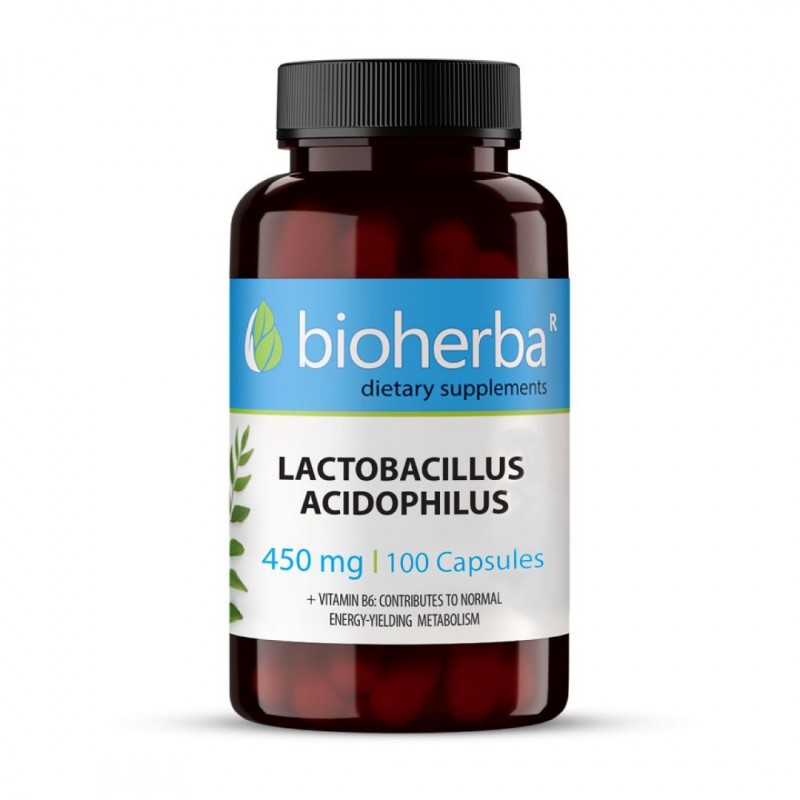 BIOHERBA LACTOBACILLUS ACIDOPHILUS / ПРО ЛАКТО АЦИДОФИЛУС 450МГ КАПС. Х100 BIOHERBA LACTOBACILLUS ACIDOPHILUS / ПРО ЛАКТО АЦИДОФИЛУС 450МГ КАПС. Х100