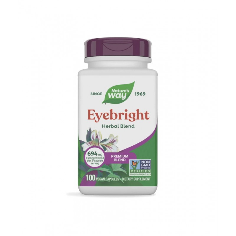 NATURE'S WAY PREMIUM BLEND EYE BRIGHT / ОЧАНКА ПРЕМИУМ ФОРМУЛА 458МГ КАПС. Х100