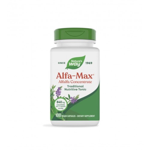 NATURE'S WAY ALFA-MAX / ЛЮЦЕРНА КОНЦЕНТРАТ 525МГ КАПС. Х100