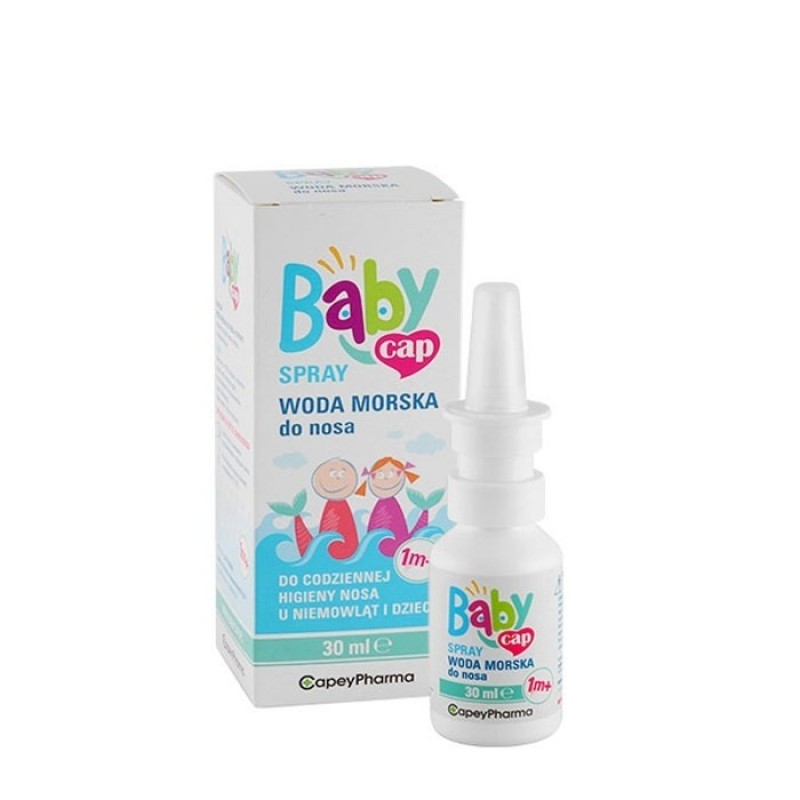 CAPEY PHARMA BABYCAP SPRAY / БЕЙБИКАП СПРЕЙ ЗА НОС С МОРСКА ВОДА 30МЛ CAPEY PHARMA BABYCAP SPRAY / БЕЙБИКАП СПРЕЙ ЗА НОС С МОРСКА ВОДА 30МЛ