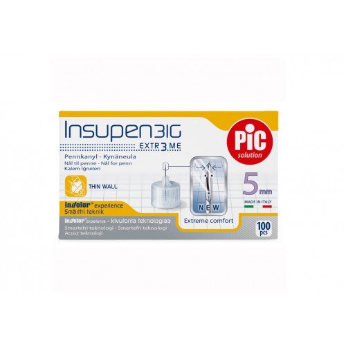 PIC SOLUTION INSUPEN 31G / ИГЛА ЗА ИНСУЛИНОВА ПИСАЛКА 31Г (5ММ) Х100 PIC SOLUTION INSUPEN 31G / ИГЛА ЗА ИНСУЛИНОВА ПИСАЛКА 31Г (5ММ) Х100