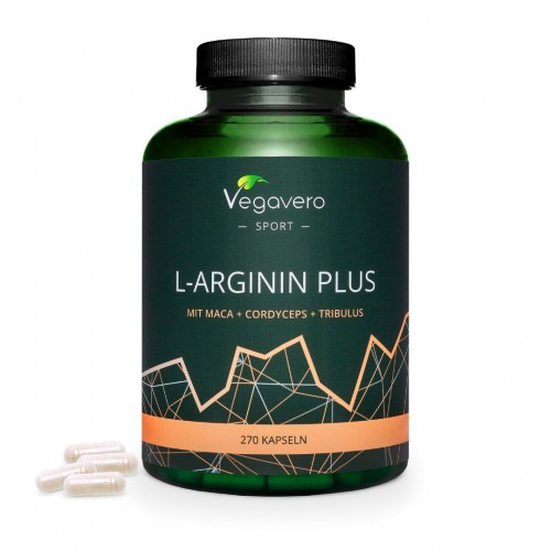 VEGAVERO L-ARGININ PLUS (MIT MACA,CORDYCEPS,TRIBULUS) / Л-АРГИНИН ПЛЮС (С МАКА,КОРДИЦЕПС И ТРИБУЛУС) КАПС. Х270