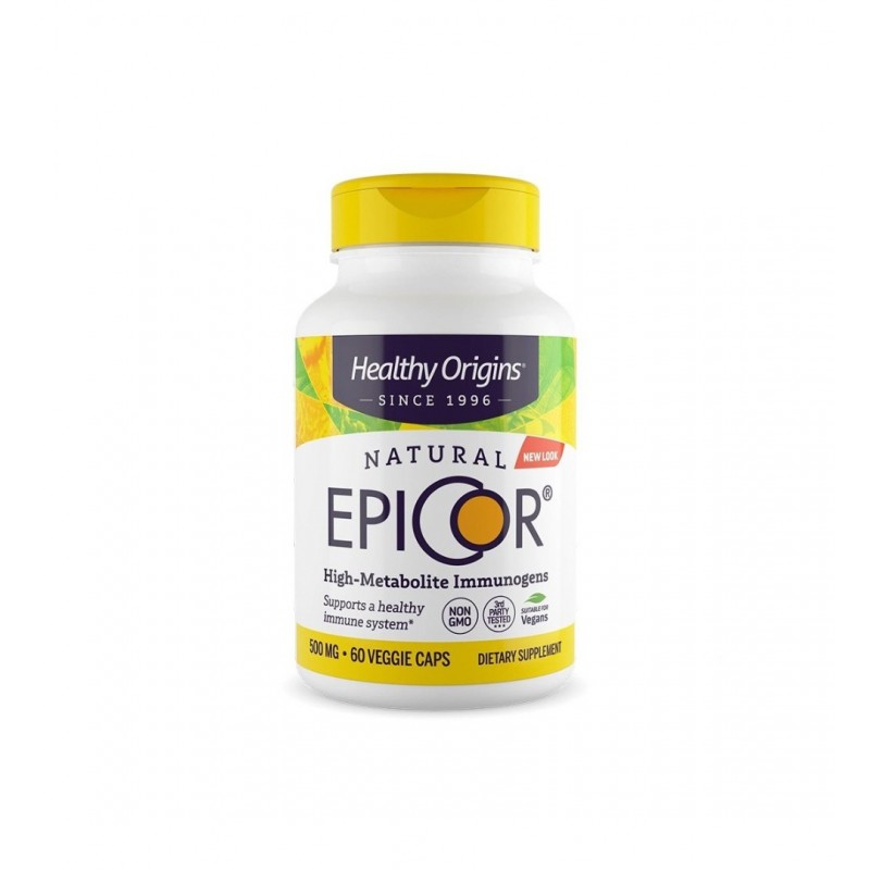 HEALTHY ORIGINS EPICOR / ФЕРМЕНТИРАЛИ ДРОЖДИ ЕПИКОР ИМУНИТЕТ И ЗДРАВОСЛОВНА ЧРЕВНА ФЛОРА 500 МГ КАПС. X 30