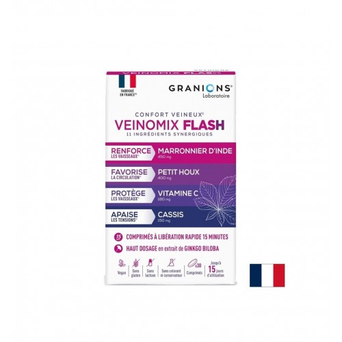 EA PHARMA VEINOMIX FLASH / КОМПЛЕКС ЗА ВЕНОЗНА ЦИРКУЛАЦИЯ И ЛЕКИ КРАКА ТАБЛ. X 30 EA PHARMA VEINOMIX FLASH / КОМПЛЕКС ЗА ВЕНОЗНА ЦИРКУЛАЦИЯ И ЛЕКИ КРАКА ТАБЛ. X 30