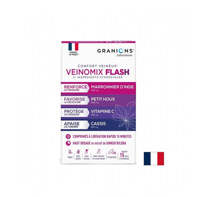 EA PHARMA VEINOMIX FLASH / КОМПЛЕКС ЗА ВЕНОЗНА ЦИРКУЛАЦИЯ И ЛЕКИ КРАКА ТАБЛ. X 30