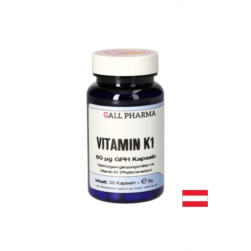 GALL PHARMA VITAMIN K1 / КОСТНА СИСТЕМА ВИТАМИН К1 КАПС. X 30