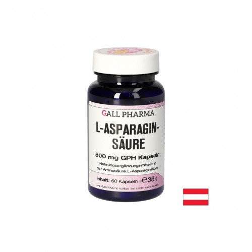GALL PHARMA L-ASPRARAGIN-SAURE / НЕРВНА И МОЗЪЧНА ФУНКЦИЯ Л-AСПАРГИНОВА КИСЕЛИНА 500 МГ КАПС. X 60