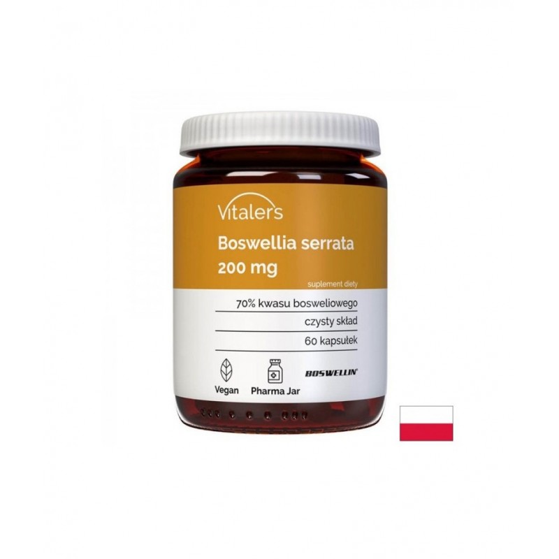 VITALER'S  BOSWELLIA SERRATA / БОСВЕЛИЯ ПРИ БОЛКА В СТАВИТЕ 200 МГ КАПС. X 60