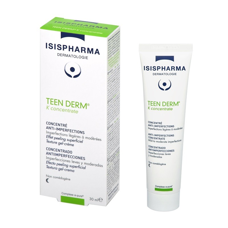 ISISPHARMA TEEN DERM К CONCENTRATE / ТИЙН ДЕРМ К КОНЦЕНТРАТ ГЕЛ-КРЕМ ПРИ МАЗНА КОЖА С НЕСЪВЪРШЕНСТВА 30МЛ