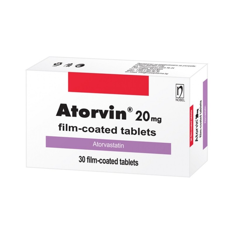 NOBEL ATORVIN / АТОРВИН 20МГ ТАБЛ. Х30