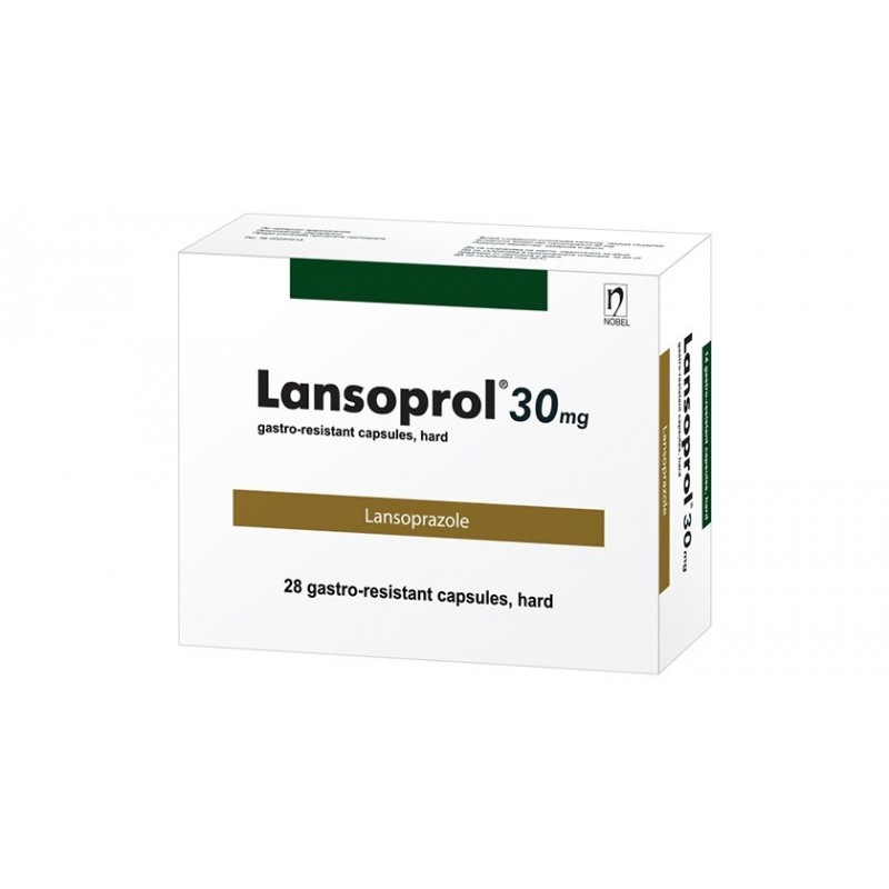 NOBEL LANSOPROL / ЛАНСОПРОЛ 30МГ КАПС. Х28 NOBEL LANSOPROL / ЛАНСОПРОЛ 30МГ КАПС. Х28