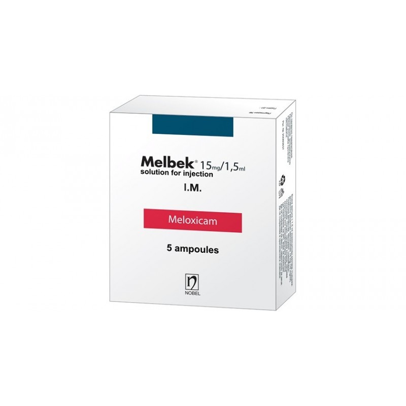 NOBEL MELBEK / МЕЛБЕК 15МГ/1.5МЛ АМП. Х5 NOBEL MELBEK / МЕЛБЕК 15МГ/1.5МЛ АМП. Х5