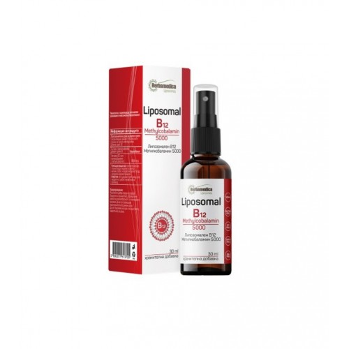 HERBAMEDICA LIPOSOMAL B12 / ЛИПОЗОМАЛЕН B12 МЕТИЛКОБАЛАМИН 5000 МКГ СПРЕЙ 30 МЛ HERBAMEDICA LIPOSOMAL B12 / ЛИПОЗОМАЛЕН B12 МЕТИЛКОБАЛАМИН 5000 МКГ СПРЕЙ 30 МЛ