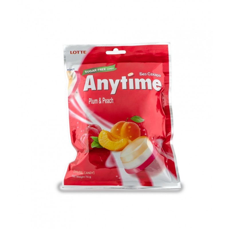 Xylitol ксилитолови бонбони Енитайм Праскова Слива   74гр.