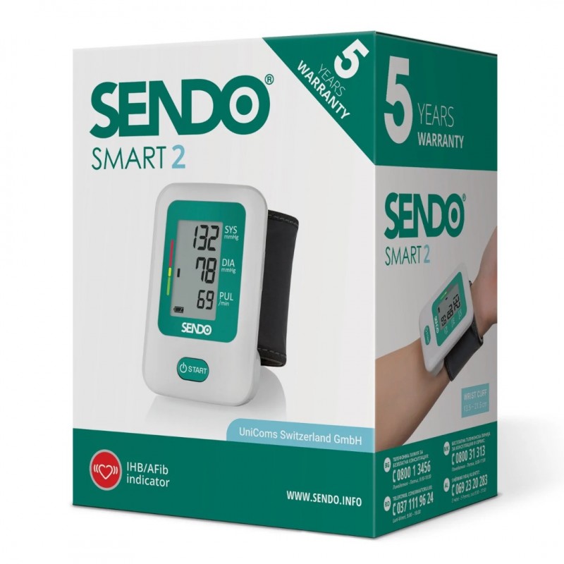 SENDO SMART 2 / ДИГИТАЛЕН АПАРАТ ЗА КРЪВНО НАЛЯГАНЕ ЗА КИТКА SENDO SMART 2 / ДИГИТАЛЕН АПАРАТ ЗА КРЪВНО НАЛЯГАНЕ ЗА КИТКА
