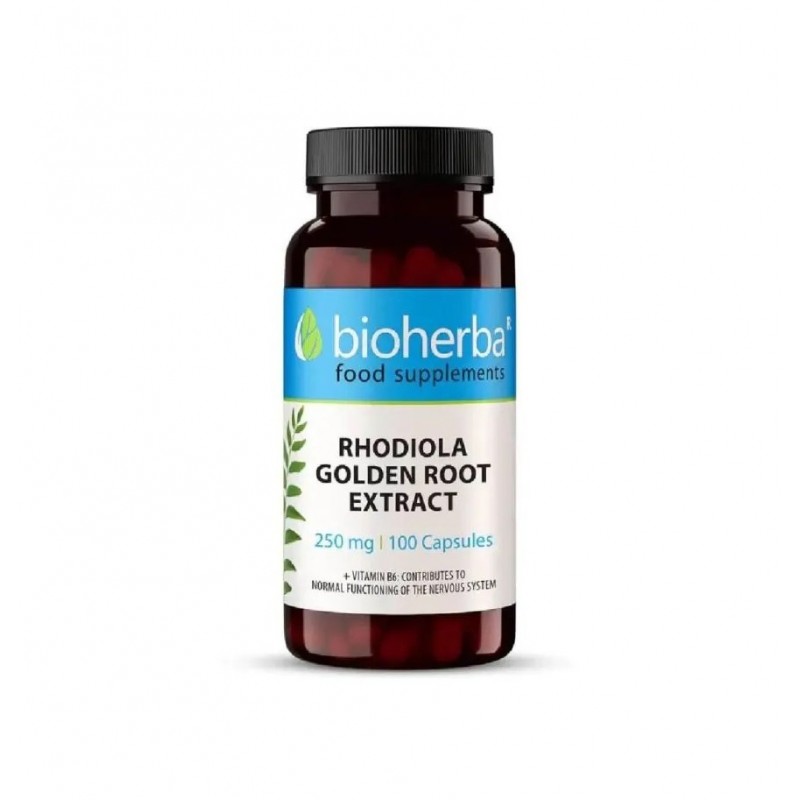 BIOHERBA RHODIOLA ROSEA ROOT / ЗЛАТЕН КОРЕН РОДИОЛА 250МГ КАПС. Х100