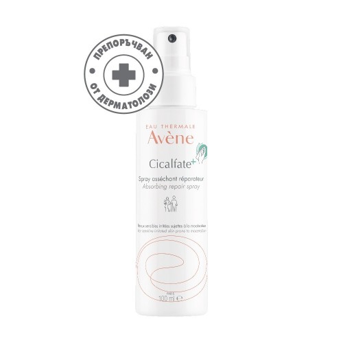 AVENE EAU THERMALE CICALFATE+ ABSORBING REAIR SPRAY / АВЕН ПОДСУШАВАЩ СПРЕЙ 100МЛ
