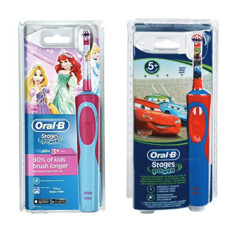 ORAL-B STAGES POWER KIDS / ЕЛЕКТРИЧЕСКА ЧЕТКА ЗА ЗЪБИ ЗА ДЕЦА (FROZEN/CARS)