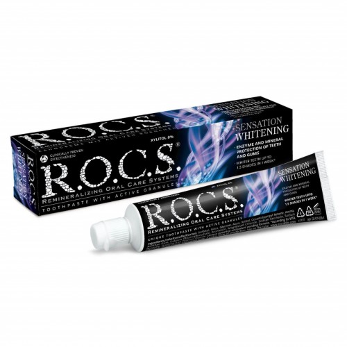 R.O.C.S. SENSATION WHITENING TOOTHPASTE / РОКС ИЗБЕЛВАЩА ПАСТА ЗА ЗЪБИ 74ГР R.O.C.S. SENSATION WHITENING TOOTHPASTE / РОКС ИЗБЕЛВАЩА ПАСТА ЗА ЗЪБИ 74ГР