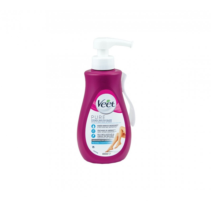 VEET PURE SILK & FRESH / ДЕПИЛИРАЩ КРЕМ ЗА ЧУВСТВИТЕЛНА КОЖА 400МЛ