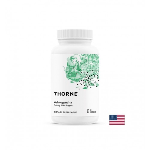 THORNE USA ASHWAGANDHA / АШВАГАНДА (ЕКСТРАКТ ОТ КОРЕН И ЛИСТ) 120 МГ КАПС. X 30 THORNE USA ASHWAGANDHA / АШВАГАНДА (ЕКСТРАКТ ОТ КОРЕН И ЛИСТ) 120 МГ КАПС. X 30