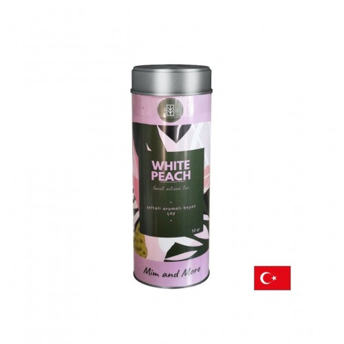 MIM AND MORE WHITE PEACH SEFTALI AROMALI BEYAZ CAY / БЯЛ И ЗЕЛЕН ЧАЙ, ПРАСКОВА И БОРОВИНКИ 50 ГР
