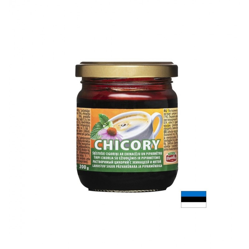 MAADLEX CHICORY LAHUSTUV SIGUR PAEVALILLEKUBARA JA PIPARMUNDIGA / ЦИКОРИЯ С ЕХИНАЦЕЯ И МЕНТА ИМУНИТЕТ И СТОМАШЕН КОМФОРТ ПАСТА 200 ГР