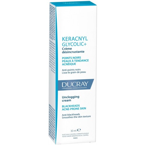 DUCRAY KERACNYL GLYCOLIC+ UNCLOGGING CREAM / ДЮКРЕ КРЕМ СРЕЩУ КОМЕДОНИ 30МЛ