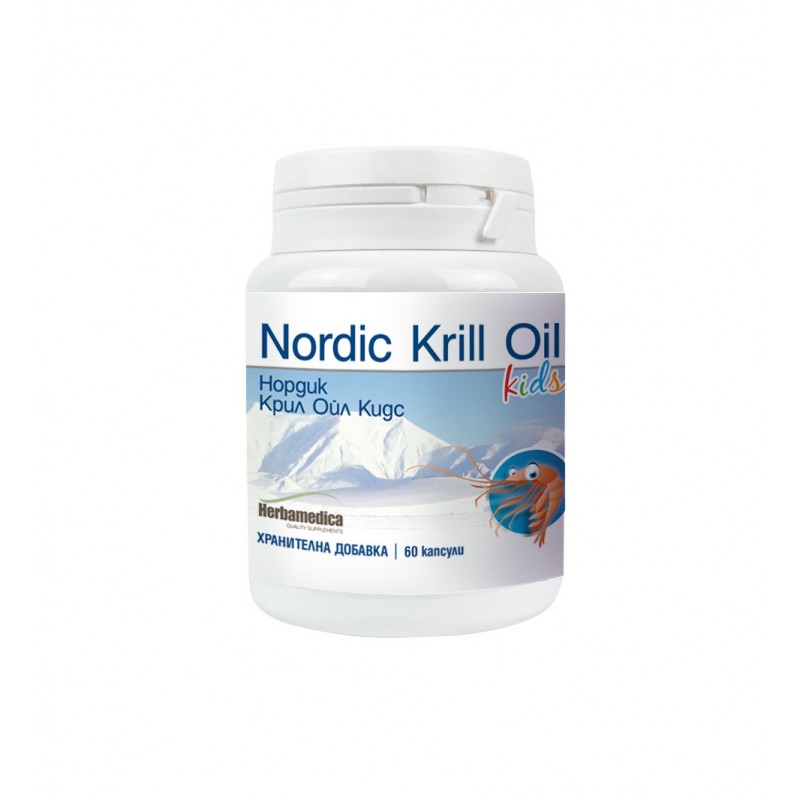 HERBAMEDICA NORDIC KRILL OIL KIDS / ХЕРБАМЕДИКА ОМЕГА 3 ЗА ДЕЦА КАПС. Х 60 HERBAMEDICA NORDIC KRILL OIL KIDS / ХЕРБАМЕДИКА ОМЕГА 3 ЗА ДЕЦА КАПС. Х 60