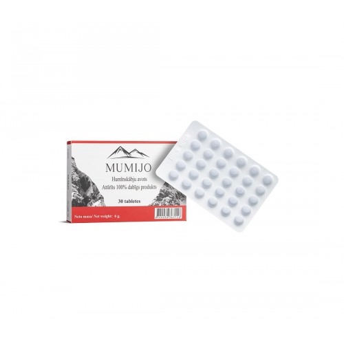 GOLDEN PHARM MUMIJO (SHILAJIT) / МУМИО (ШИЛАЖИТ) ЧИСТ ЕКСТРАКТ ОТ КИРГИЗСТАН 200 МГ ТАБЛ. Х 30