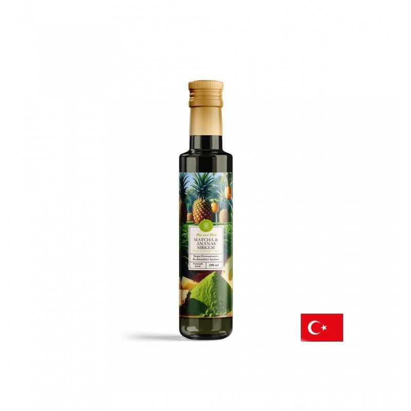MIM AND MORE MATCHA ANANAS SIRKESI / ОЦЕТ ОТ АНАНАС С МАТЧА 250 МЛ MIM AND MORE MATCHA ANANAS SIRKESI / ОЦЕТ ОТ АНАНАС С МАТЧА 250 МЛ