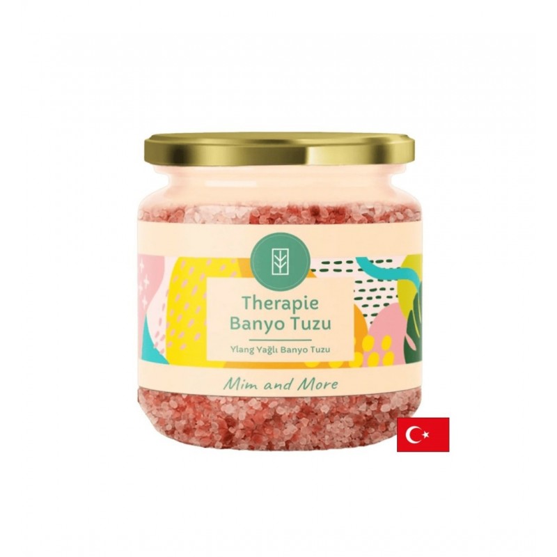 MIM AND MORE THERAPIE BANYO TUZU / СОЛИ ЗА ВАНА С ИЛАНГ-ИЛАНГ, ЖОЖОБА И РОЗОВИ ЦВЕТОВЕ 150 ГР