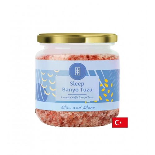 MIM AND MORE SLEEP BANYO TUZU / СОЛИ ЗА ВАНА С ЛАВАНДУЛА, ИЛАНГ-ИЛАНГ И РОЗОВИ ЦВЕТОВЕ 150 ГР
