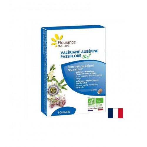 FLEURANCE NATURE VALERIANA AUBEPINE PASSIFLORA BIO / ВАЛЕРИАНА ПАСИФЛОРА И ГЛОГ ТАБЛ. X 60 FLEURANCE NATURE VALERIANA AUBEPINE PASSIFLORA BIO / ВАЛЕРИАНА ПАСИФЛОРА И ГЛОГ ТАБЛ. X 60