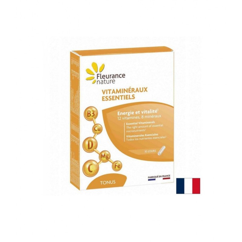 FLEURANCE NATURE VITAMINERAUX ESSENTIELS / ВИТАМИНИ И МИНЕРАЛИ КАПС. X 30 FLEURANCE NATURE VITAMINERAUX ESSENTIELS / ВИТАМИНИ И МИНЕРАЛИ КАПС. X 30