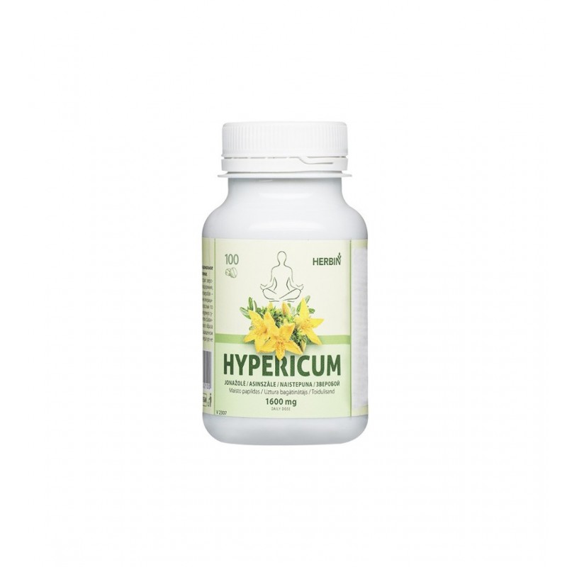 GOLDEN PHARM HYPERICUM / ЖЪЛТ КАНТАРИОН ЕМОЦИОНАЛЕН БАЛАНС И СПОКОЙСТВИЕ 100 МГ ТАБЛ. X 100 GOLDEN PHARM HYPERICUM / ЖЪЛТ КАНТАРИОН ЕМОЦИОНАЛЕН БАЛАНС И СПОКОЙСТВИЕ 100 МГ ТАБЛ. X 100