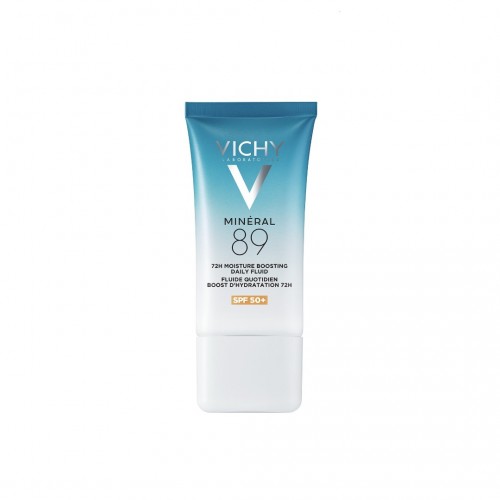 VICHY MINERAL 89 MOISTURE BOOSTING DAILY FLUID SPF50+ / ВИШИ ЕЖЕДНЕВЕН ФЛУИД ЗА ЛИЦЕ С ВИСОКА СЛЪНЦЕЗАЩИТА 50МЛ