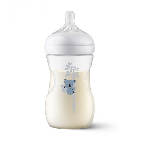 AVENT NATURAL RESPONSE / БУТИЛКА С БИБЕРОН С ПОТОК 3, ОТ 1 + МЕСЕЦА, КАРТИНКА ЗА МОМЧЕ 260МЛ
