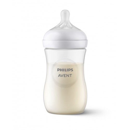AVENT NATURAL RESPONSE / БУТИЛКА 1М + С БИБЕРОН С ПОТОК 3, 260МЛ